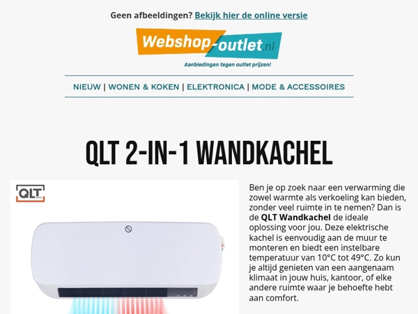 ❄️ Kou buiten, comfort binnen – heaters nu in de aanbieding