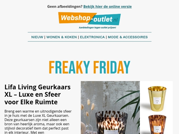 🎉 Extra goedkoop = Freaky Friday = alleen vandaag ⏰