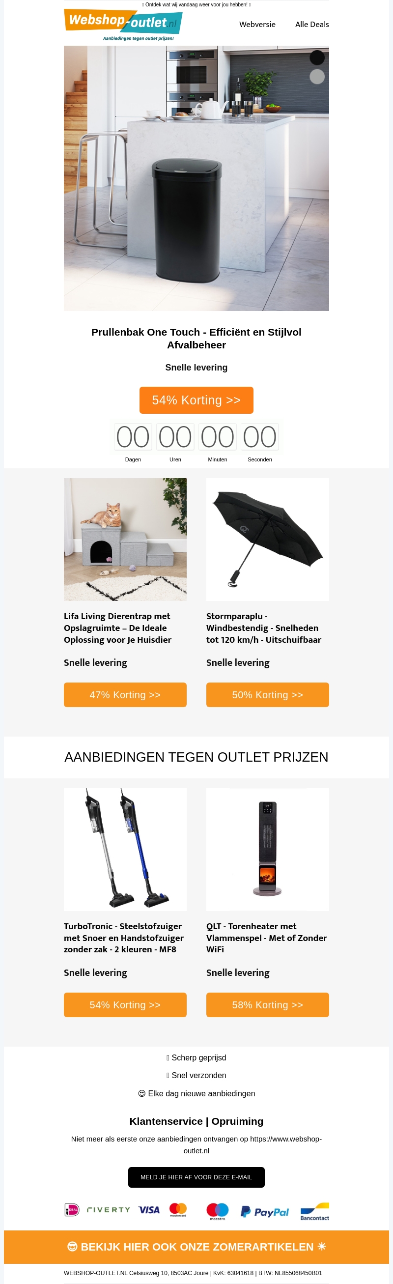 One Touch Prullenbak / Dierentrap met Opbergruimte / Stormparaplu / Steelstofzuiger TurboTronic / Torenheater van QLT One Touch Prullenbak / Dierentrap met Opbergruimte / Stormparaplu / Steelstofzuiger TurboTronic / Torenheater van QLT