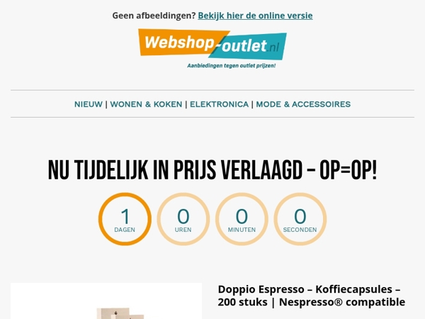 ☕ Prijs omlaag, smaak omhoog – Nespresso®-cupjes nú in de aanbieding!