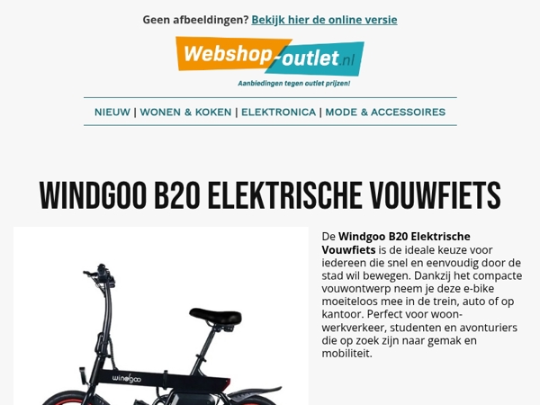 ⚡🚴 Elektrische vouwfiets + accessoires – nu extra scherp!