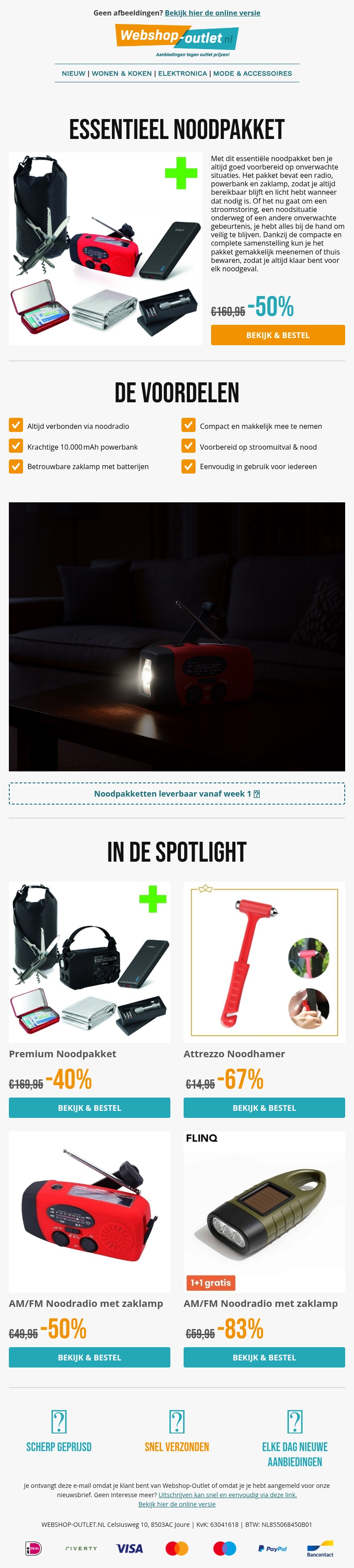 🚨 Denk vooruit: noodpakketten nu beschikbaar 🚨 Denk vooruit: noodpakketten nu beschikbaar