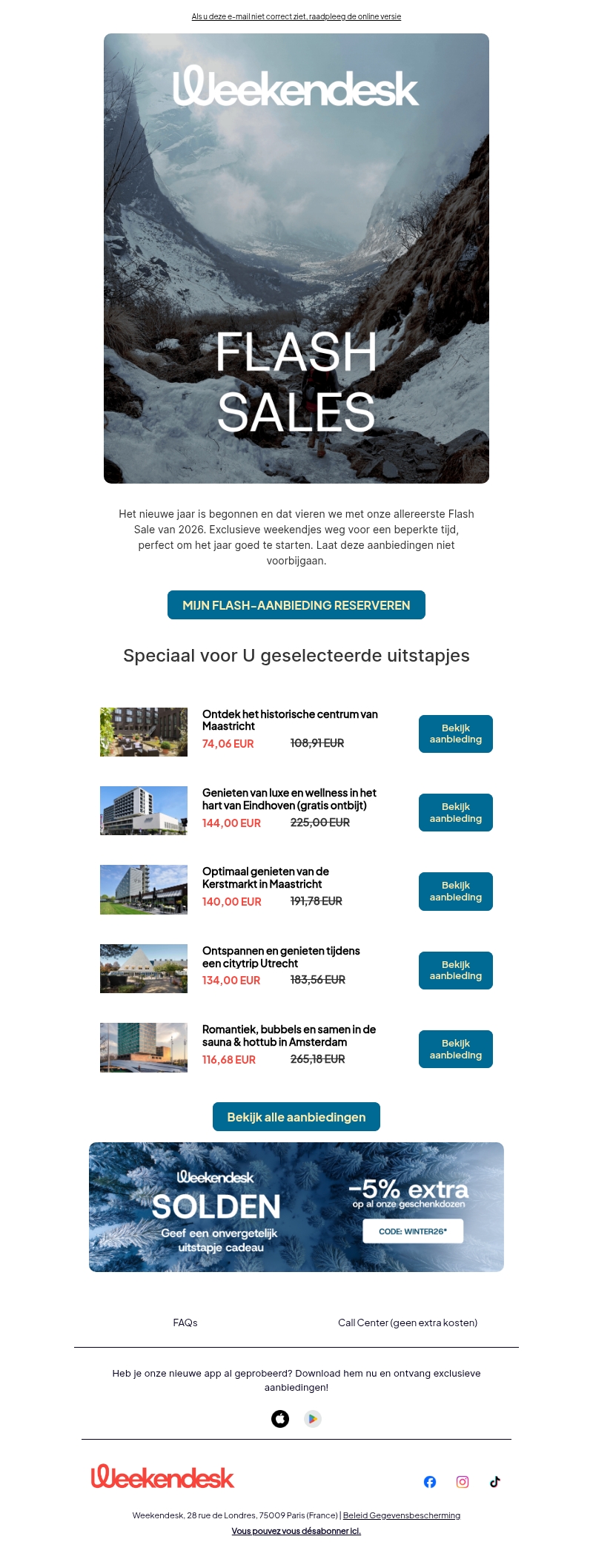 De eerste Flash Sale van 2026 is hier De eerste Flash Sale van 2026 is hier