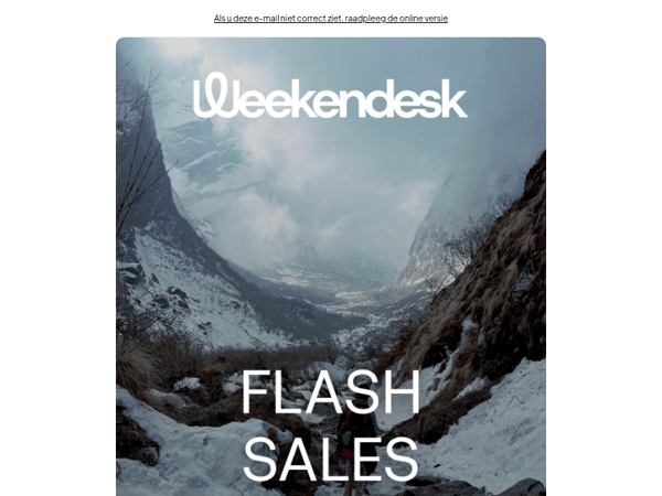 De eerste Flash Sale van 2026 is hier