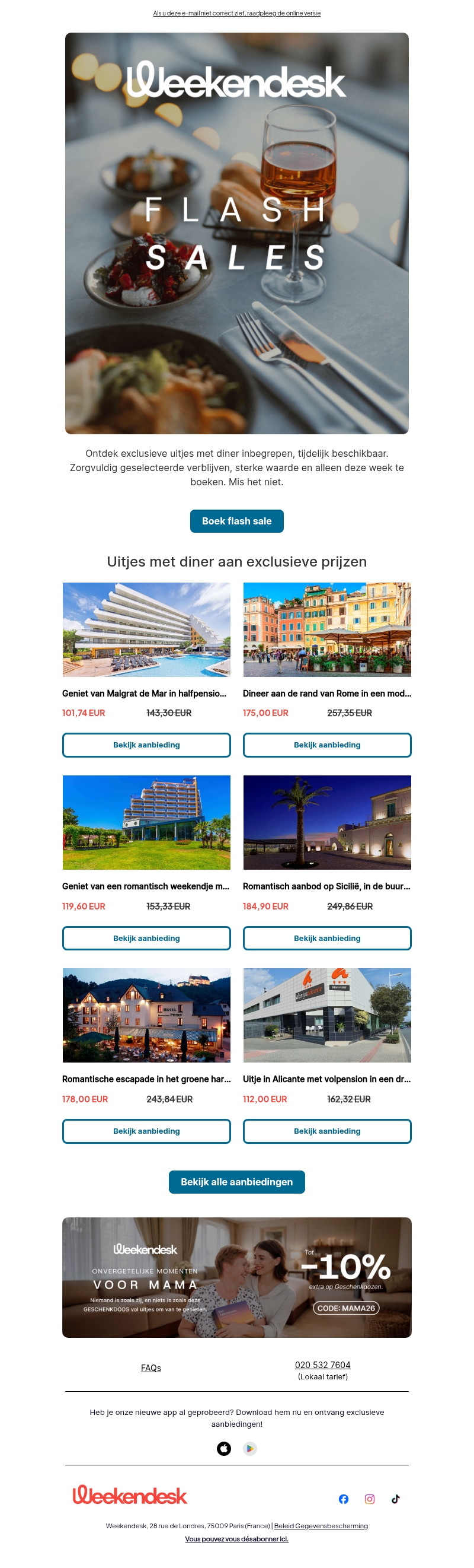 Exclusieve deals met diner inbegrepen Exclusieve deals met diner inbegrepen