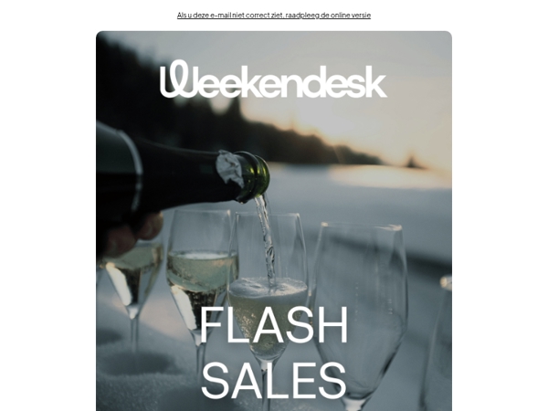 LAATSTE FLASH SALES De laatste aanbiedingen van 2025