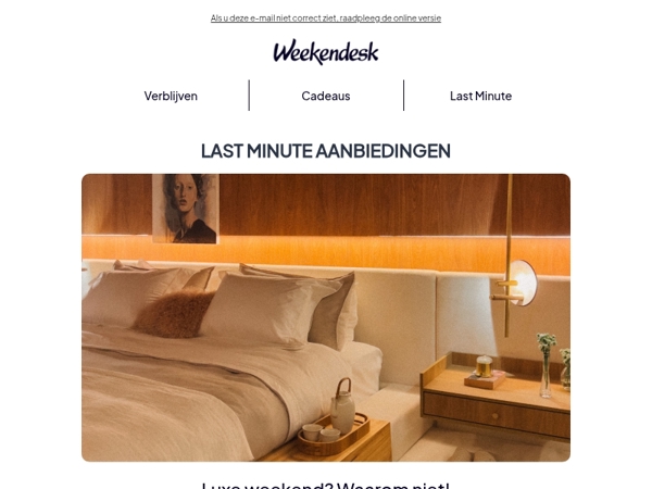 ⏳ Last minute uitjes: Luxe is meer dan comfort