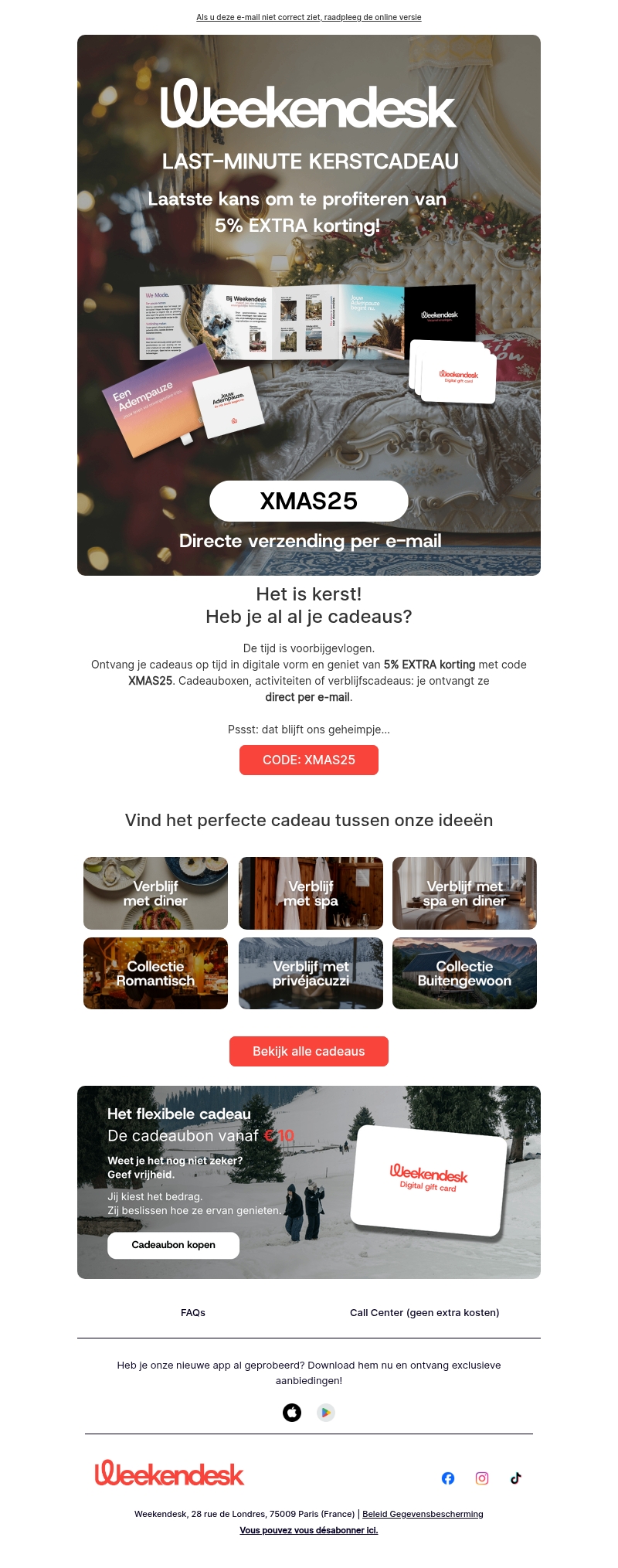 Een kerstcadeau vergeten? Geen probleem. Een kerstcadeau vergeten? Geen probleem.