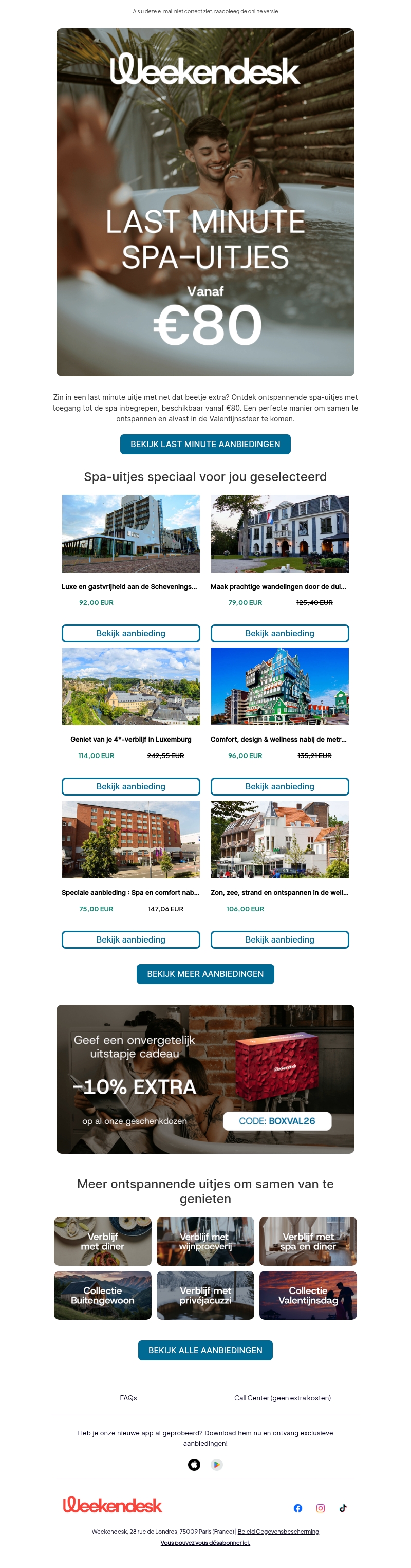 LAST MINUTE AANBIEDINGEN! Spa-uitjes vanaf €80 LAST MINUTE AANBIEDINGEN! Spa-uitjes vanaf €80