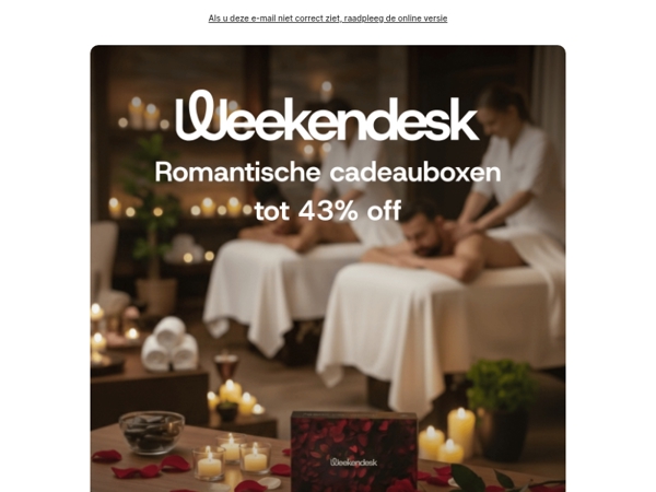 Tot 43% off op het perfecte cadeau voor Valentijn