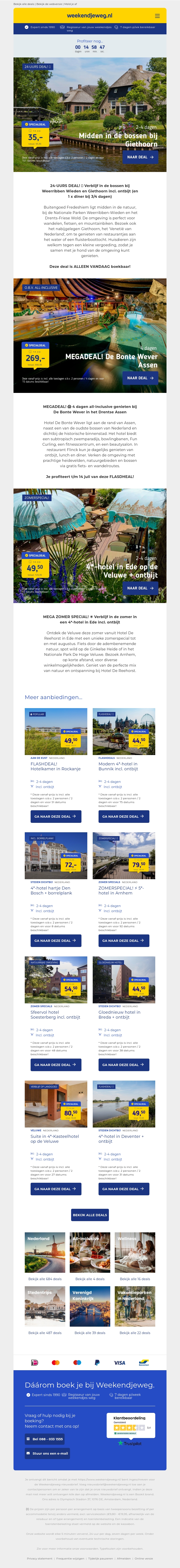 π± ALLEEN VANDAAG: Verblijf bij Weerribben Wieden en Giethoorn + ontbijt 35 EUR pp & MEER SPECIALS! π± ALLEEN VANDAAG: Verblijf bij Weerribben Wieden en Giethoorn + ontbijt 35 EUR pp & MEER SPECIALS!