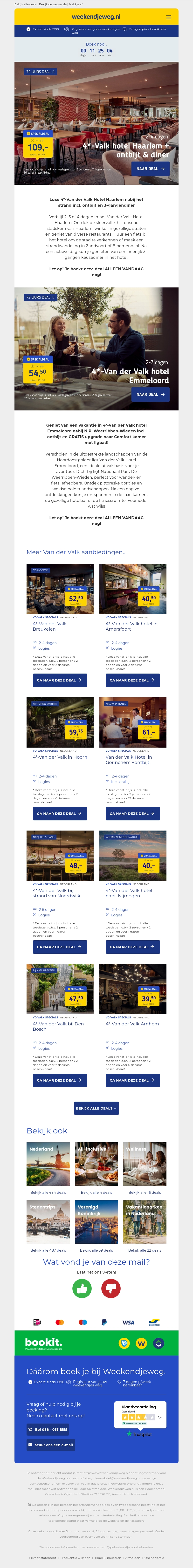 ⏰ ALLERLAATSTE KANS! 😱 Van der Valk Hotel Haarlem + ontbijt + diner €109 & Van der Valk Hotel Emmeloord + ontbijt €54,50! ⏰ ALLERLAATSTE KANS! 😱 Van der Valk Hotel Haarlem + ontbijt + diner €109 & Van der Valk Hotel Emmeloord + ontbijt €54,50!