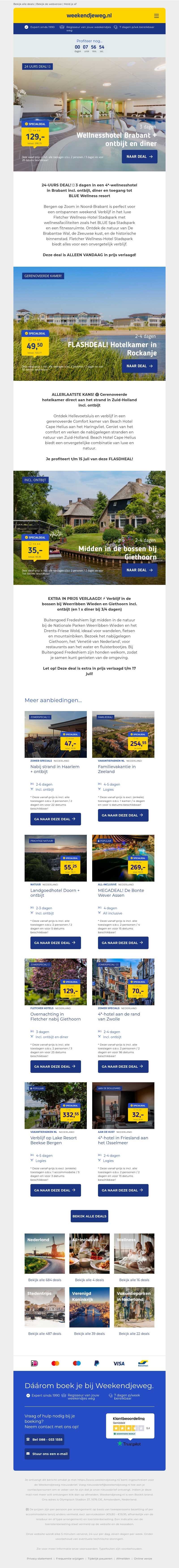 π₯ DINSDAG DEAL: 3 dgn 4*-wellnesshotel Brabant + ontbijt + diner + wellness 129 EUR pp & MEER! π₯ DINSDAG DEAL: 3 dgn 4*-wellnesshotel Brabant + ontbijt + diner + wellness 129 EUR pp & MEER!