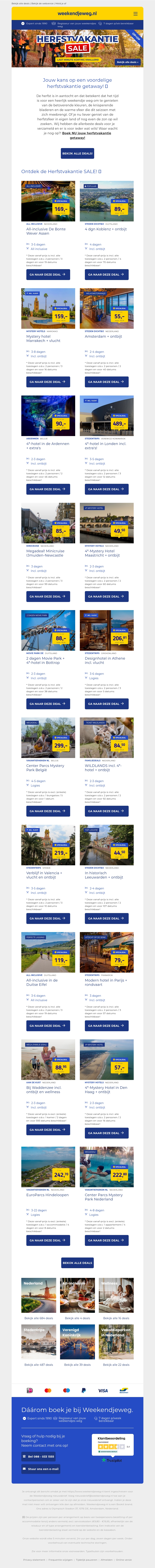 đ Herfstvakantie SALE! đ¤ Profiteer NU van de last minute korting KNALLERS! đĨ đ Herfstvakantie SALE! đ¤ Profiteer NU van de last minute korting KNALLERS! đĨ