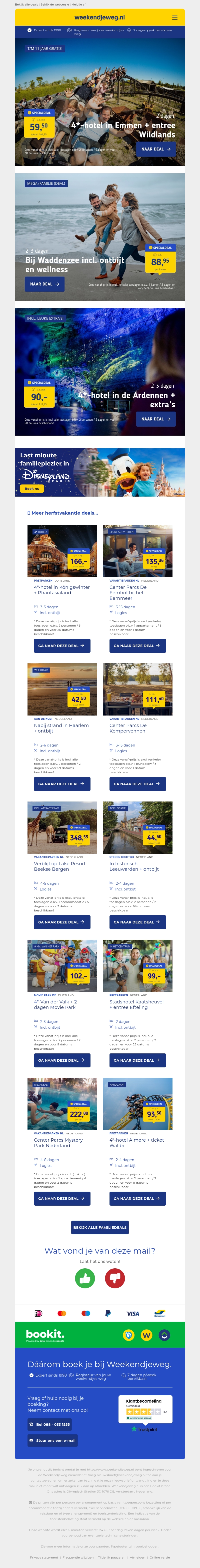 ⏰ LAST MINUTE familiedeals voor de herfstvakantie vanaf €42,50 pp! 👨👩👧👦🍂 ⏰ LAST MINUTE familiedeals voor de herfstvakantie vanaf €42,50 pp! 👨👩👧👦🍂