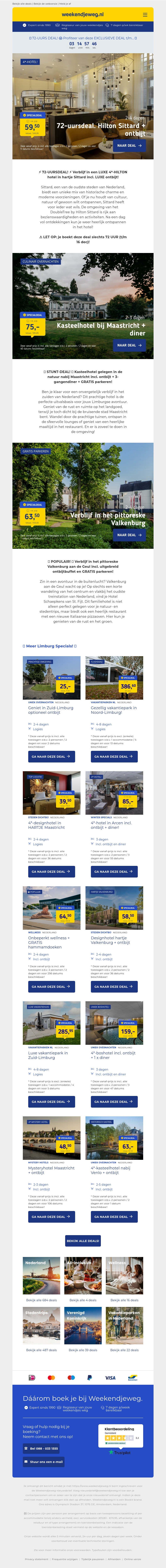 💥 LIMBURG-SPECIAL: LUXE 4*-HILTON hotel in hartje Sittard incl. LUXE ontbijt €62 pp + MEER Limburg deals! 😍 💥 LIMBURG-SPECIAL: LUXE 4*-HILTON hotel in hartje Sittard incl. LUXE ontbijt €62 pp + MEER Limburg deals! 😍