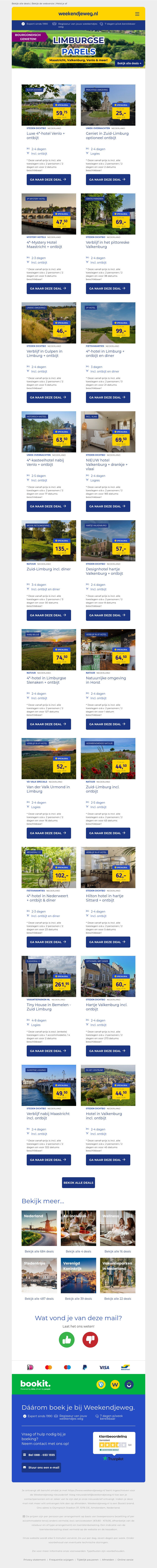 ✨ Limburgse Parels! 💚 Maastricht €47,50 | Valkenburg €44,50 | Venlo €59,75 + nog veel MEER! ✨ Limburgse Parels! 💚 Maastricht €47,50 | Valkenburg €44,50 | Venlo €59,75 + nog veel MEER!