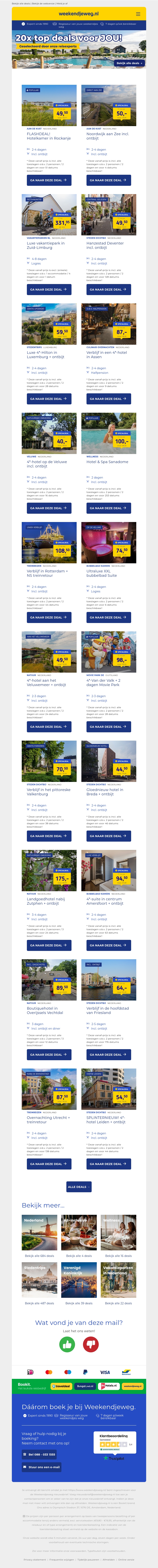 😱 Speciaal voor JOU: onze reisexperts hebben de beste deals geselecteerd vanaf €40 EUR pp! 💥🤯 😱 Speciaal voor JOU: onze reisexperts hebben de beste deals geselecteerd vanaf €40 EUR pp! 💥🤯