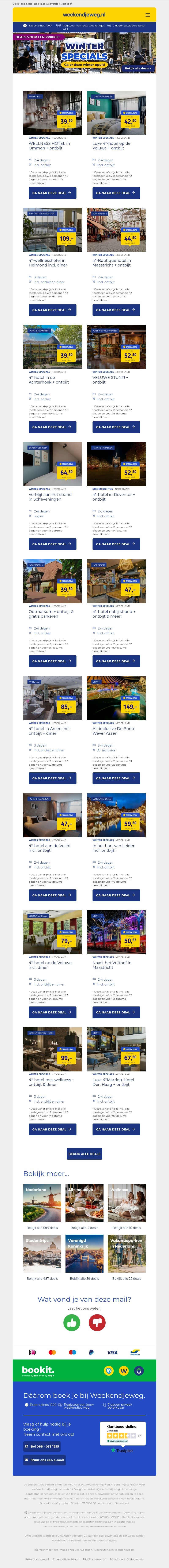 ❄ Winter Specials: weekendjes weg voor een prikkie! 🔥😱 ❄ Winter Specials: weekendjes weg voor een prikkie! 🔥😱