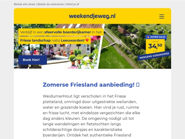 Unieke Kans! 😱 Boerderijkamer in het Friese landschap voor bodemprijs ⚡ Vanaf 34,50 p.p.!