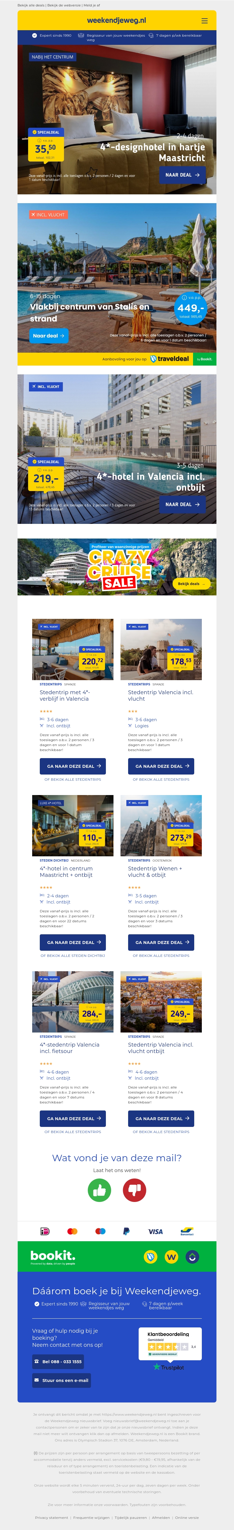 4*-designhotel in hartje Maastricht v.a. €35.50 per persoon | Vlakbij centrum van Stalis en strand v.a. €449 per persoon & meer 4*-designhotel in hartje Maastricht v.a. €35.50 per persoon | Vlakbij centrum van Stalis en strand v.a. €449 per persoon & meer
