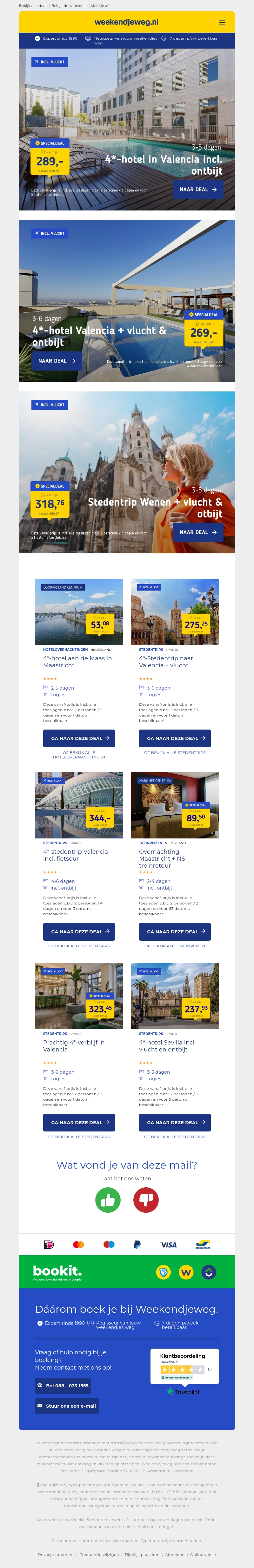 4*-hotel in Valencia incl. ontbijt v.a. €289 per persoon | 4*-hotel Valencia + vlucht & ontbijt v.a. €269 per persoon & meer 4*-hotel in Valencia incl. ontbijt v.a. €289 per persoon | 4*-hotel Valencia + vlucht & ontbijt v.a. €269 per persoon & meer