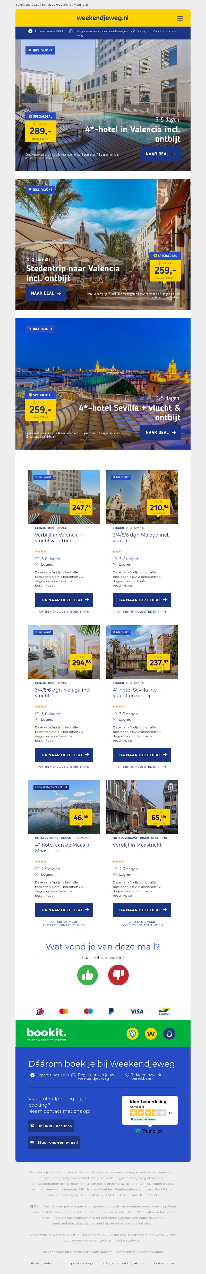 4*-hotel in Valencia incl. ontbijt v.a. €289 per persoon | Stedentrip naar Valencia incl. ontbijt v.a. €259 per persoon & meer 4*-hotel in Valencia incl. ontbijt v.a. €289 per persoon | Stedentrip naar Valencia incl. ontbijt v.a. €259 per persoon & meer