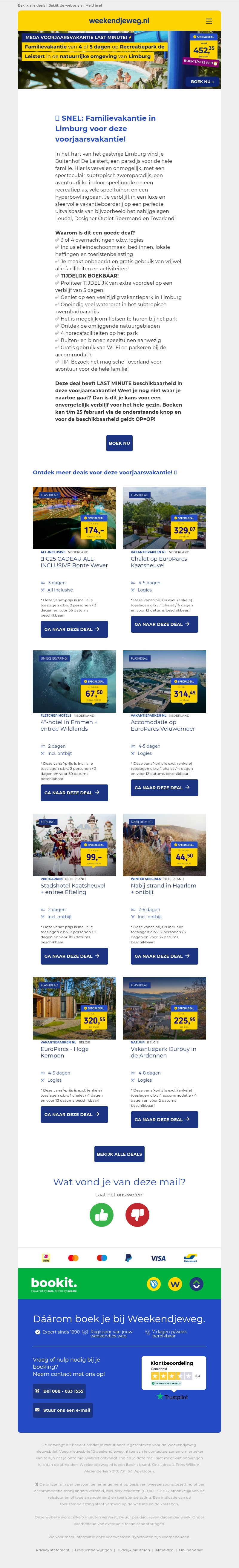 ⏰ Voorjaarsvakantie LAST MINUTE: familievakantie bij Recreatiepark de Leistert in Limburg v.a. 452,35! 😱 ⏰ Voorjaarsvakantie LAST MINUTE: familievakantie bij Recreatiepark de Leistert in Limburg v.a. 452,35! 😱