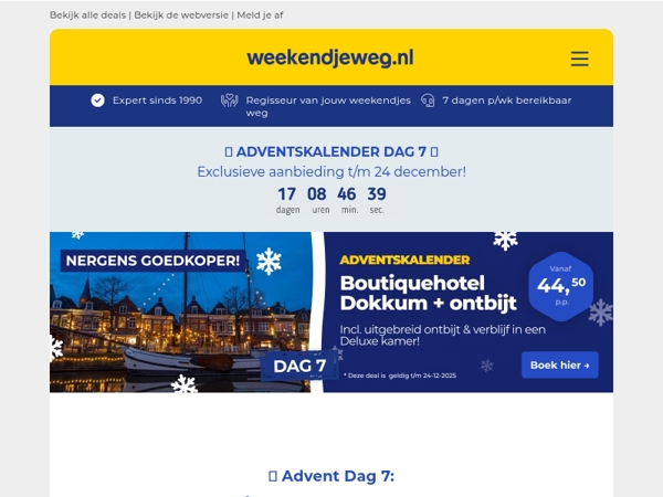 🎁 Advent Dag 7: 4*-Boutique Hotel Dokkum voor een SPOT prijs! 😱🤯