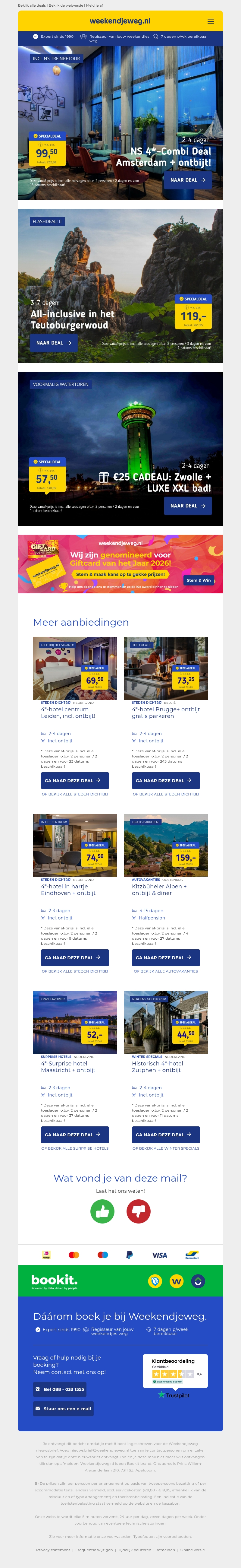 NS 4*-Combi Deal Amsterdam v.a. 99,50 🤩 | All-inclusive Teutoburgerwoud v.a. 119 p.p.! NS 4*-Combi Deal Amsterdam v.a. 99,50 🤩 | All-inclusive Teutoburgerwoud v.a. 119 p.p.!