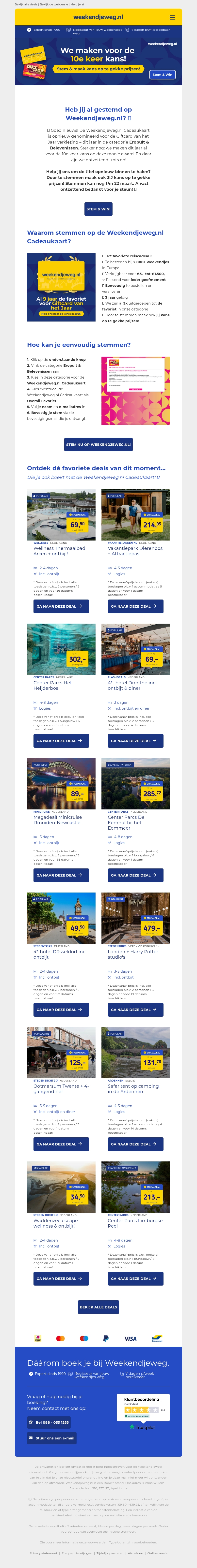 β οΈ Heb jij al gestemd? π We zijn voor de 10e(!) keer genomineerd voor Giftcard van het Jaar! π β οΈ Heb jij al gestemd? π We zijn voor de 10e(!) keer genomineerd voor Giftcard van het Jaar! π
