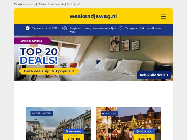 😱 Snel boeken: Top 20 beste deals op een rij! 💥