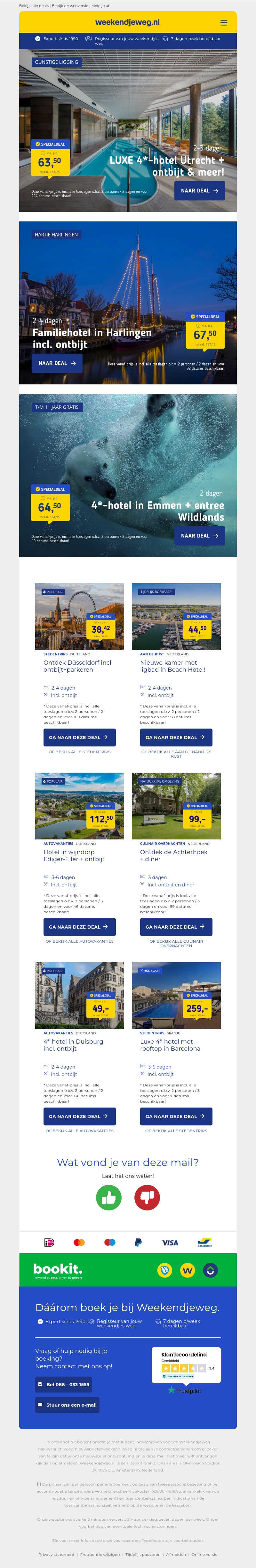 NIEUW! 😍 LUXE 4*-hotel Utrecht + ontbijt & MEER v.a. 63,50 | Familiehotel in Harlingen incl. ontbijt v.a. 67,50 | WILDLANDS + hotel & kids t/m 11 GRATIS & meer! NIEUW! 😍 LUXE 4*-hotel Utrecht + ontbijt & MEER v.a. 63,50 | Familiehotel in Harlingen incl. ontbijt v.a. 67,50 | WILDLANDS + hotel & kids t/m 11 GRATIS & meer!