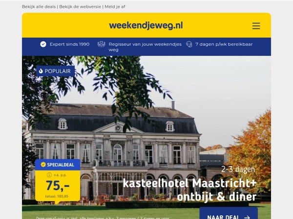 🚨 LAATSTE KANS: 75 Euro Diner Deal Maastricht | 🔒 EXCLUSIEVE DEAL: LUXE 4*-designhotel Den Haag + ontbijt 74,50 euro p.p.! 😱