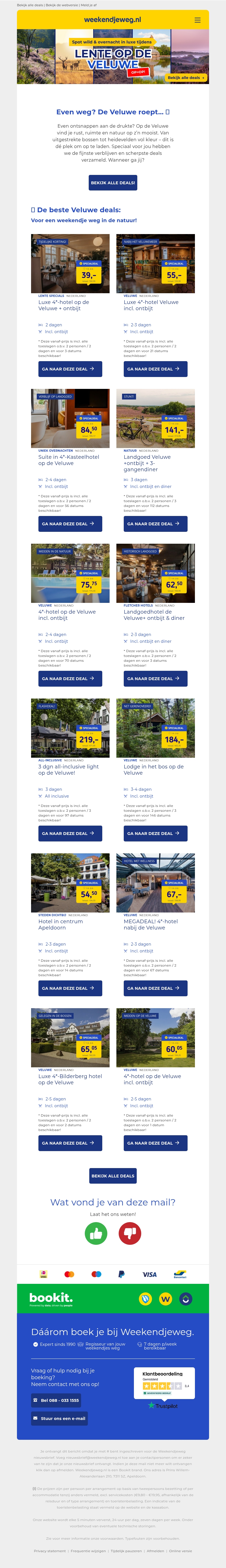 Lente op de Veluwe 🌸 + scherpe deals incl. ontbijt vanaf 39,- p.p.! 🔥 Lente op de Veluwe 🌸 + scherpe deals incl. ontbijt vanaf 39,- p.p.! 🔥