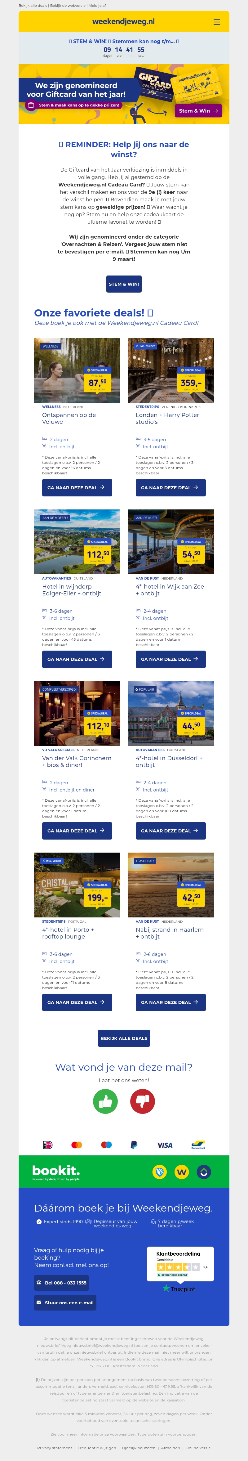π REMINDER: Heb jij al gestemd op ons als Giftcard van het Jaar? π Stem NU & maak kans op te gekke prijzen! π π REMINDER: Heb jij al gestemd op ons als Giftcard van het Jaar? π Stem NU & maak kans op te gekke prijzen! π