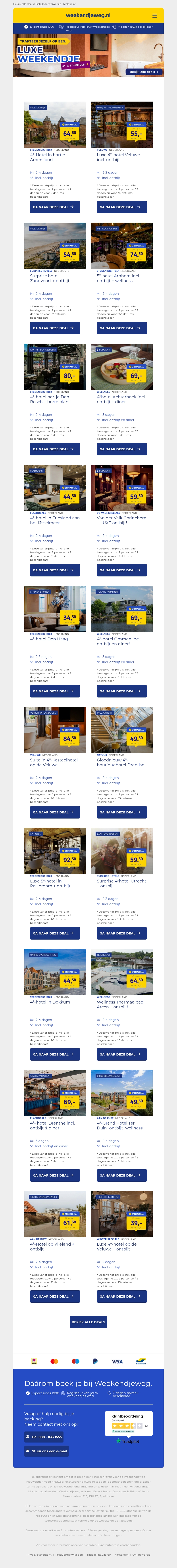 💎 LUXE 4* & 5*-hotels incl. ontbijt vanaf €34,50 p.p.! 💎 LUXE 4* & 5*-hotels incl. ontbijt vanaf €34,50 p.p.!
