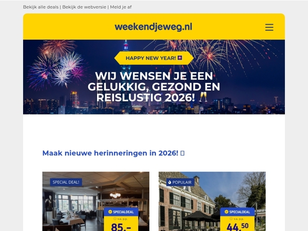 Gelukkig nieuwjaar! ✨ Maak nieuwe herinneringen in 2026! 🎉