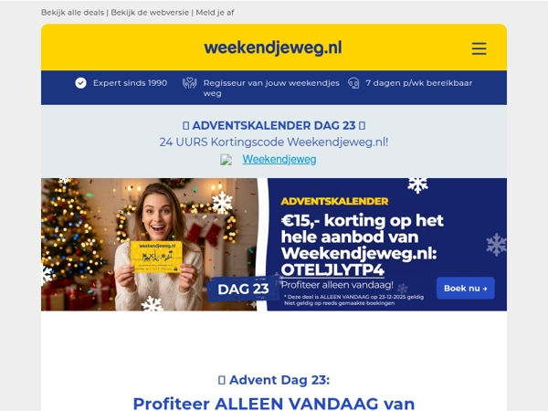 🎁 Advent Dag 23: KORTING op het HELE AANBOD 😱 Profiteer ALLEEN VANDAAG! ⏰