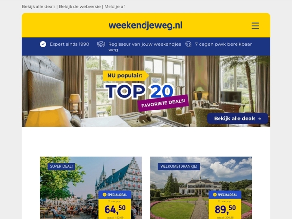 🔥 NU populair: de 20 favoriete deals van dit moment! 😍