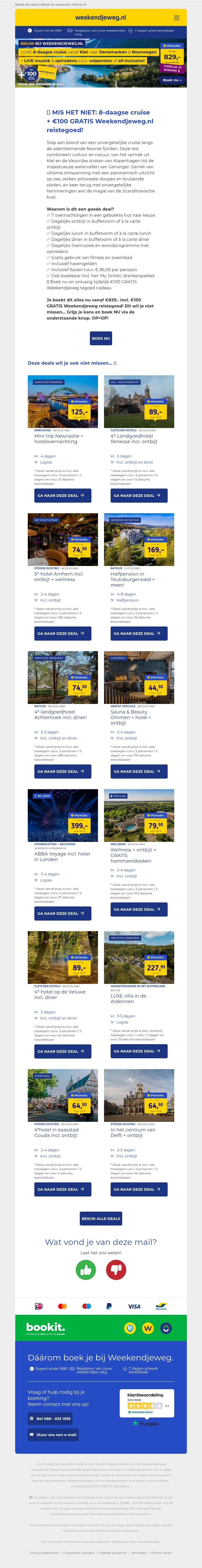 😱 MIS HET NIET: 8-daagse Noorse fjorden cruise v.a. 829,- + €100 GRATIS Weekendjeweg.nl reistegoed! 😱 MIS HET NIET: 8-daagse Noorse fjorden cruise v.a. 829,- + €100 GRATIS Weekendjeweg.nl reistegoed!