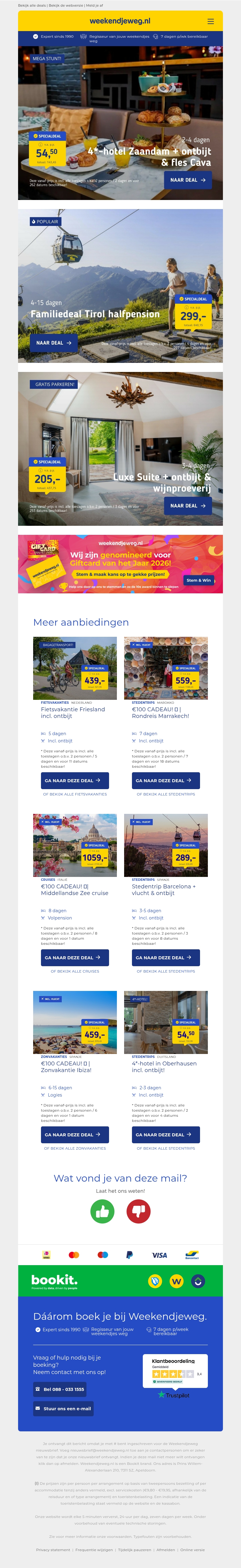 4*-hotel Zaandam + ontbijt & fles Cava 🍾 v.a. 54,50 | Mega Familiedeal Tirol o.b.v halfpension & HOGE kinderkortingen v.a. 299 p.p.! 4*-hotel Zaandam + ontbijt & fles Cava 🍾 v.a. 54,50 | Mega Familiedeal Tirol o.b.v halfpension & HOGE kinderkortingen v.a. 299 p.p.!