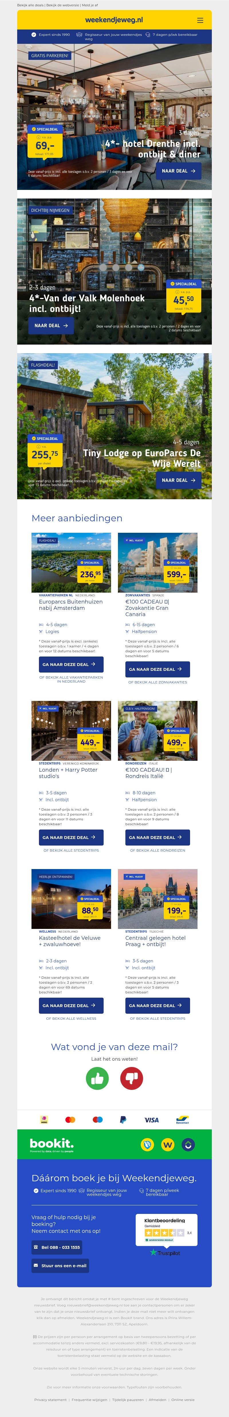 WOW! 🤯 3 dgn Drenthe + ontbijt & diner v.a. 69 | Van der Valk Nijmegen + ontbijt 45,50 p.p.! 😱 WOW! 🤯 3 dgn Drenthe + ontbijt & diner v.a. 69 | Van der Valk Nijmegen + ontbijt 45,50 p.p.! 😱