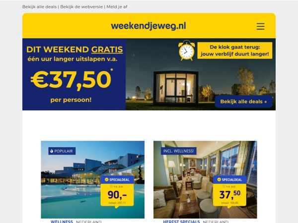 GRATIS één uur langer uitslapen? ⏰💤 Dat kan DIT WEEKEND bij deze hotels! 🤩