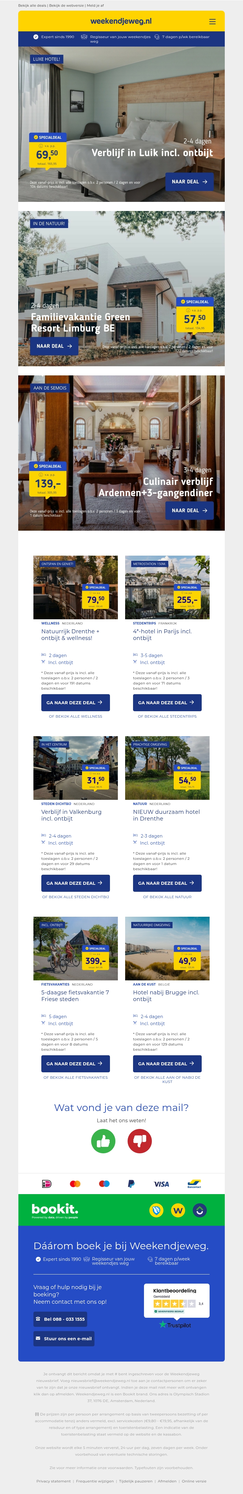 LUXE 4*-hotel Luik + ontbijt v.a. 69,50 p.p. | Familievakantie Belgisch Limburg in een sfeervol appartement v.a. 57,50 p.p. & nog veel meer! LUXE 4*-hotel Luik + ontbijt v.a. 69,50 p.p. | Familievakantie Belgisch Limburg in een sfeervol appartement v.a. 57,50 p.p. & nog veel meer!