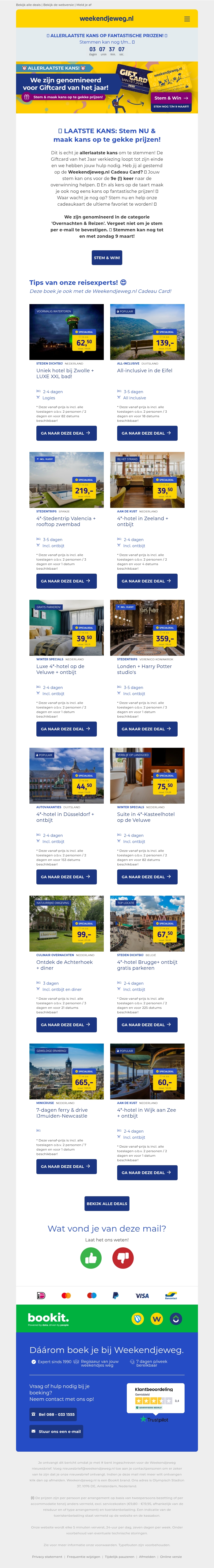 ⏰ ALLERLAATSTE KANS: Stem op ons als Giftcard van het Jaar & maak kans op te gekke prijzen! 🏆🥳 ⏰ ALLERLAATSTE KANS: Stem op ons als Giftcard van het Jaar & maak kans op te gekke prijzen! 🏆🥳