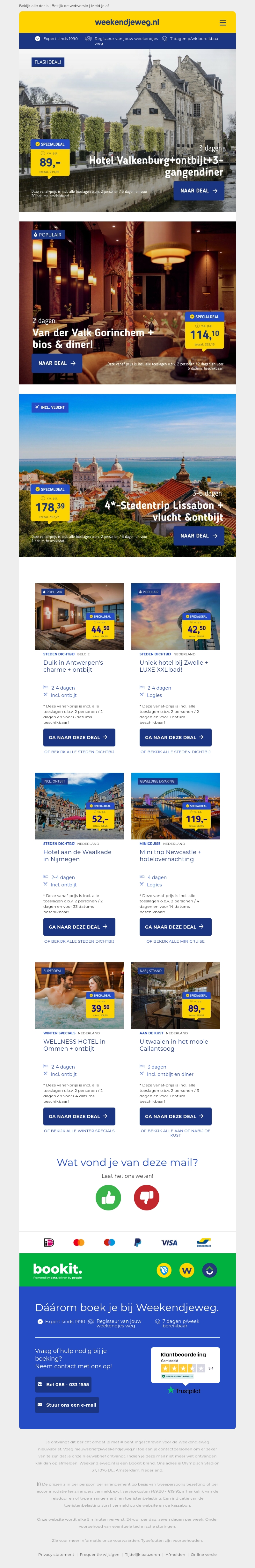 🚀 Nieuwe week = nieuwe top deals! 👉 4*-designhotel Valkenburg + ontbijt + 3-gangendiner €89 p.p. | Van der Valk Hotel Gorinchem + ontbijt + 3-gangendiner + bios €113 p.p. & MEER! 🚀 Nieuwe week = nieuwe top deals! 👉 4*-designhotel Valkenburg + ontbijt + 3-gangendiner €89 p.p. | Van der Valk Hotel Gorinchem + ontbijt + 3-gangendiner + bios €113 p.p. & MEER!