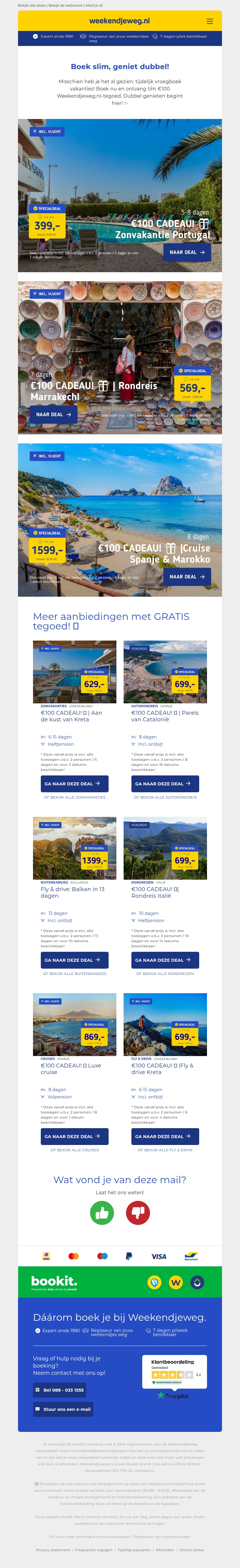 NIEUW! 🏖️ Zonvakantie Portugal 399 | Rondreis Marrakech 569 | Cruise Spanje Marokko v.a. 1599 p.p.! NIEUW! 🏖️ Zonvakantie Portugal 399 | Rondreis Marrakech 569 | Cruise Spanje Marokko v.a. 1599 p.p.!