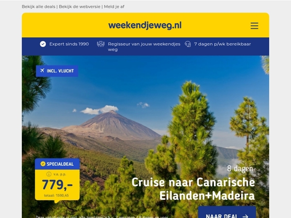 🖤 PRE BLACK FRIDAY SPECIAL: Boek tijdelijk een cruise met HOGE korting bij Weekendjeweg.nl! ⚡