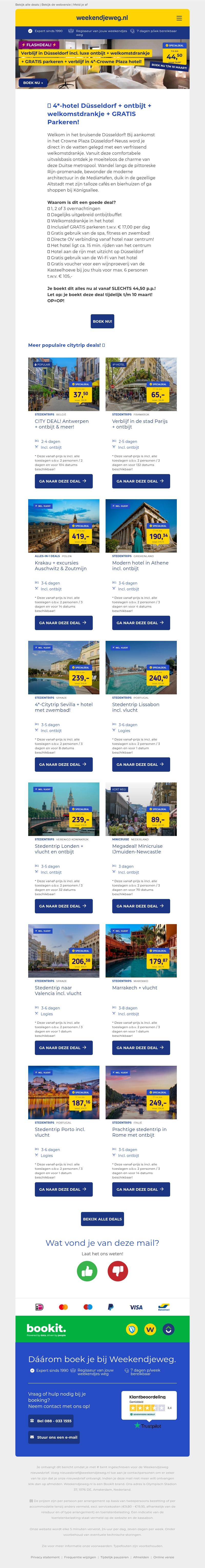 🔥 CITY FLASHDEAL: 4*-hotel Düsseldorf + ontbijt + welkomstdrankje + GRATIS Parkeren vanaf SLECHTS 44,50 p.p.! 😱🤯 🔥 CITY FLASHDEAL: 4*-hotel Düsseldorf + ontbijt + welkomstdrankje + GRATIS Parkeren vanaf SLECHTS 44,50 p.p.! 😱🤯